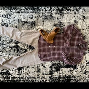 J. Crew Thompson plaid dress shirt.Small Neck 14.5